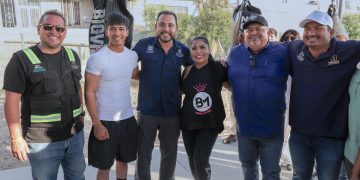 ATENDER LAS CAUSAS ES RECUPERAR LOS ESPACIOS PÚBLICOS: CHRISTIAN AGÚNDEZ AL SUPERVISAR OBRA EN LOS CANGREJOS