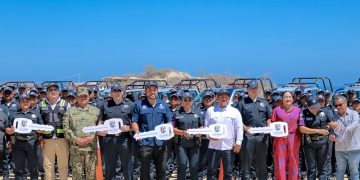 ENTREGA CHRISTIAN AGÚNDEZ 30 NUEVAS PATRULLAS PARA REFORZAR LA SEGURIDAD EN LOS CABOS