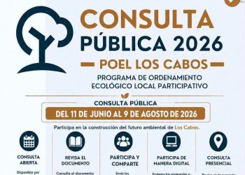    PERMANECE ABIERTA CONSULTA CIUDADANA PARA DEFINIR EL FUTURO AMBIENTAL DE LOS CABOS
