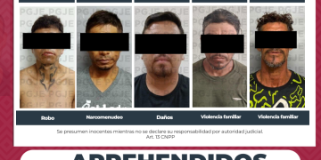 APREHENDE PGJE A 5 PERSONAS POR DIVERSOS DELITOS