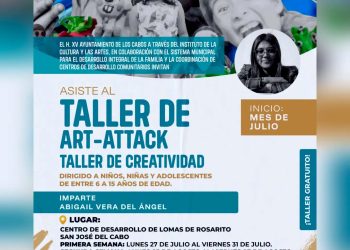    INVITA AYUNTAMIENTO DE LOS CABOS A TALLER DE CREATIVIDAD PARA NIÑAS, NIÑOS Y ADOLESCENTES