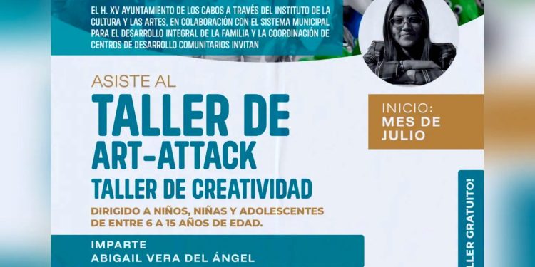    INVITA AYUNTAMIENTO DE LOS CABOS A TALLER DE CREATIVIDAD PARA NIÑAS, NIÑOS Y ADOLESCENTES
