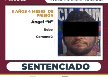 COMETIÓ ROBO EN COMONDÚ ESTARÁ EN PRISIÓN MÁS DE 3 AÑOS