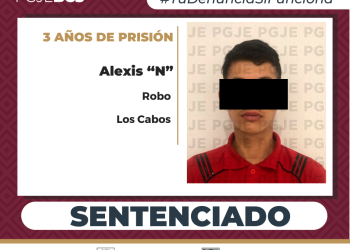 OBTIENE PGJE SENTENCIA CONDENATORIA POR ROBO A NEGOCIO EN SAN JOSÉ DEL CABO