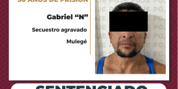 SENTENCIAN A 50 AÑOS DE PRISIÓN A CULPABLE DE SECUESTRO AGRAVADO EN SANTA ROSALÍA