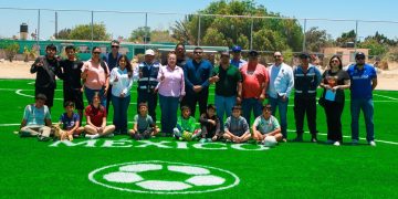 CELINA RAMÍREZ SUPERVISA AVANCES DE CAMPOS DE FÚTBOL DEL PROGRAMA MUNDIAL SOCIAL 2026 EN MULEGÉ