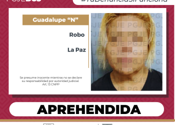 CUMPLIMENTA PGJE ORDEN DE APREHENSIÓN POR ROBO EN LA PAZ