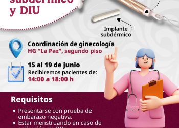 ACERCA ISSSTE BAJA CALIFORNIA SUR MÉTODOS ANTICONCEPTIVOS DE LARGA DURACIÓN A MUJERES SUDCALIFORNIANAS