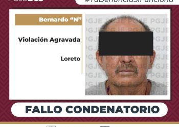 PGJE OBTIENE FALLO CONDENATORIO CONTRA CULPABLE DE VIOLACIÓN AGRAVADA EN LORETO