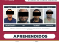 APREHENDE PGJE A 4 HOMBRES POR DIVERSOS DELITOS