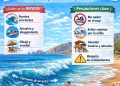 LLAMAN A RESPETAR BANDERAS DE ADVERTENCIAS EN PLAYAS DE LOS CABOS POR CONDICIONES DE MAR DE FONDO