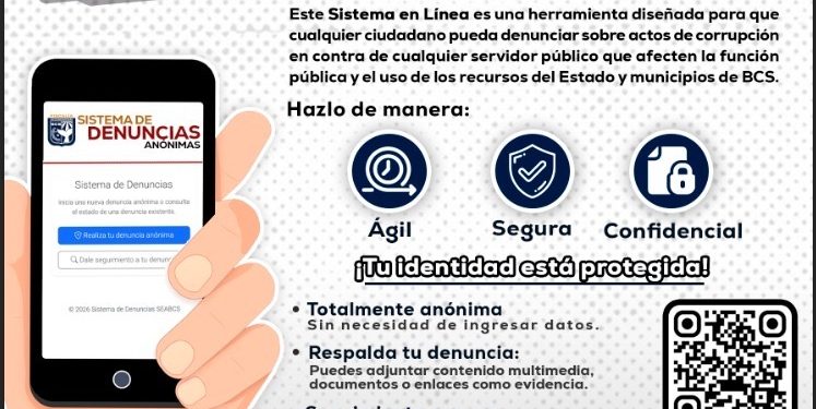 FORTALECE LA FISCALÍA ANTICORRUPCIÓN DE BCS LA PARTICIPACIÓN CIUDADANA CON NUEVO SISTEMA DE DENUNCIAS ANÓNIMAS