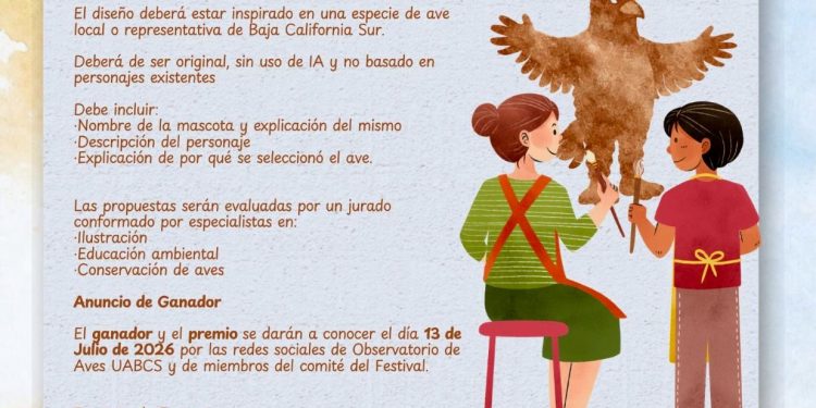 LANZAN CONVOCATORIA EN LOS CABOS PARA ELEGIR A LA MASCOTA OFICIAL DEL FESTIVAL INTERNACIONAL DE LAS AVES