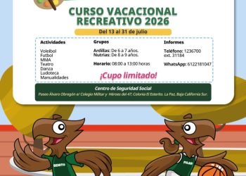 INVITA IMSS BAJA CALIFORNIA SUR A PARTICIPAR EN CURSO VACACIONAL RECREATIVO 2026