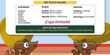 INVITA IMSS BAJA CALIFORNIA SUR A PARTICIPAR EN CURSO VACACIONAL RECREATIVO 2026