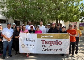 REALIZA ISSSTE BAJA CALIFORNIA SUR JORNADA “TEQUIO ELENA ARIZMENDI “ EN LA EBDI 110