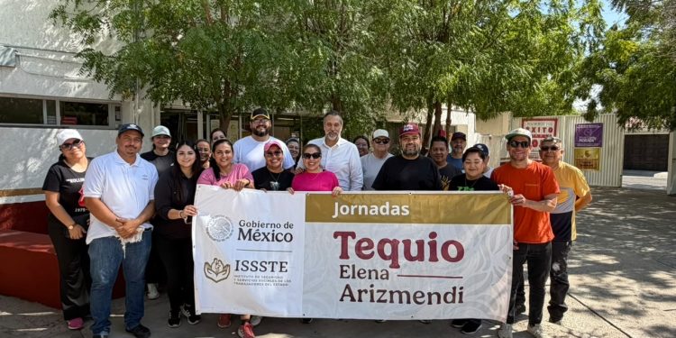 REALIZA ISSSTE BAJA CALIFORNIA SUR JORNADA “TEQUIO ELENA ARIZMENDI “ EN LA EBDI 110