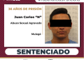 PGJE OBTIENE SENTENCIA CONDENATORIA DE 36 AÑOS DE PRISIÓN CONTRA JUAN CARLOS “N” POR ABUSO SEXUAL AGRAVADO EN SANTA ROSALÍA