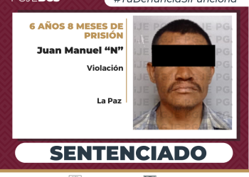 LOGRA PGJE SENTENCIA DE MÁS DE 6 AÑOS DE PRISIÓN PARA RESPONSABLE DE VIOLACIÓN EN LA PAZ