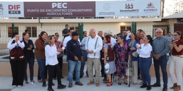 FORTALECE GOBIERNO DEL ESTADO EL BIENESTAR COMUNITARIO CON LA MODERNIZACIÓN DEL PUNTO DE ENCUENTRO COMUNITARIO “AGRICULTORES “EN CIUDAD CONSTITUCIÓN ￼