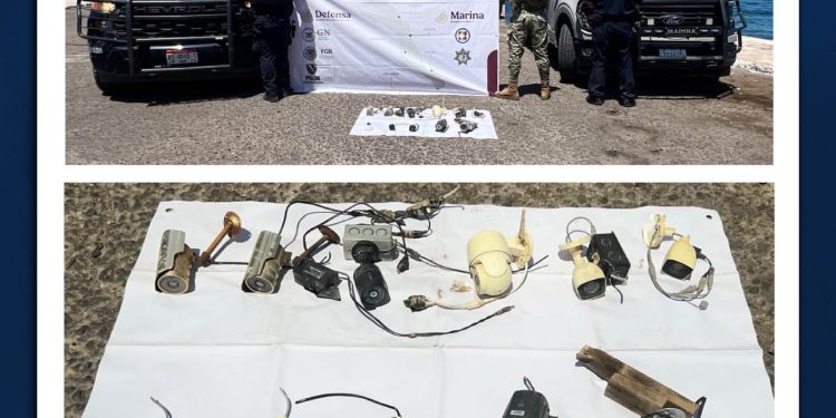 SE ASEGURAN 11 CÁMARAS DE VIDEOVIGILANCIA DURANTE OPERATIVO EN SANTA ROSALÍA