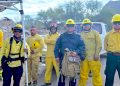 BOMBEROS DE CABO SAN LUCAS REFUERZAN COMBATE AL INCENDIO EN SAN MIGUEL DE COMONDÚ