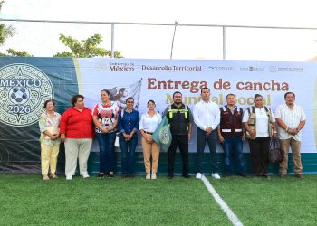 ENTREGA AYUNTAMIENTO DE LOS CABOS CINCO CANCHAS DE FÚTBOL DEL PROGRAMA MUNDIAL SOCIAL