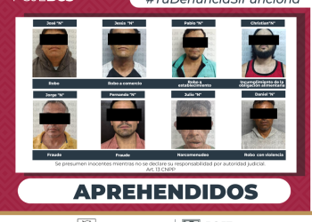 CUMPLIMENTA PGJE 10 ÓRDENES DE APREHENSIÓN