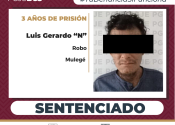 OBTIENE PGJE SENTENCIA DE MÁS DE 3 AÑOS DE PRISIÓN PARA IMPUTADO POR ROBO EN VILLA ALBERTO ALVARADO ARÁMBURO
