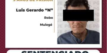 OBTIENE PGJE SENTENCIA DE MÁS DE 3 AÑOS DE PRISIÓN PARA IMPUTADO POR ROBO EN VILLA ALBERTO ALVARADO ARÁMBURO