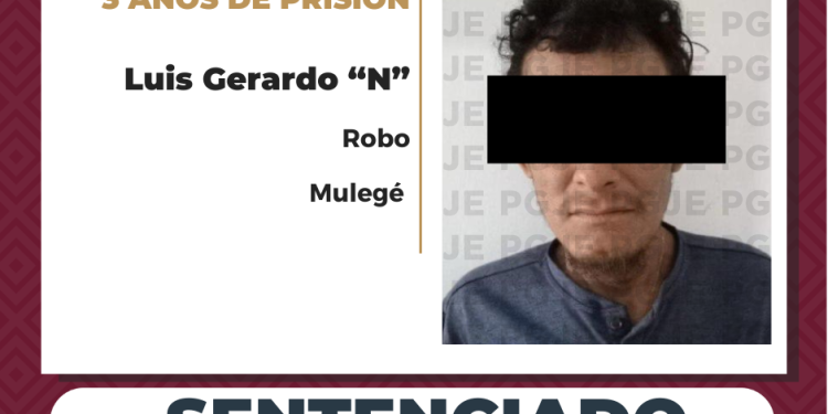 OBTIENE PGJE SENTENCIA DE MÁS DE 3 AÑOS DE PRISIÓN PARA IMPUTADO POR ROBO EN VILLA ALBERTO ALVARADO ARÁMBURO