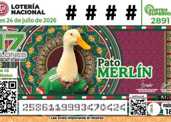 PATO MERLÍN YA TIENE SU BILLETE CONMEMORATIVO DE LOTERÍA NACIONAL