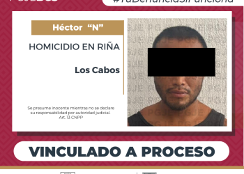 OBTIENE PGJE PRISIÓN PREVENTIVA PARA IMPUTADO POR HOMICIDIO EN RIÑA EN LOS CABOS