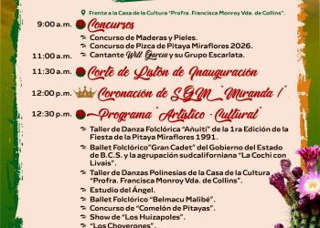 FIESTA DE LA PITAYA 2026 OFRECERÁ DÍAS DE ACTIVIDADES CULTURALES, ARTÍSTICAS Y TRADICIONALES EN MIRAFLORES