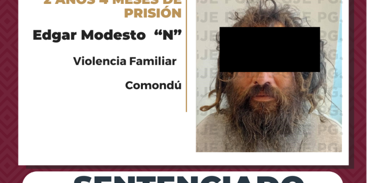 OBTIENE SENTENCIA DE MÁS DE 2 AÑOS DE PRISIÓN PARA CULPABLE DE VIOLENCIA FAMILIAR