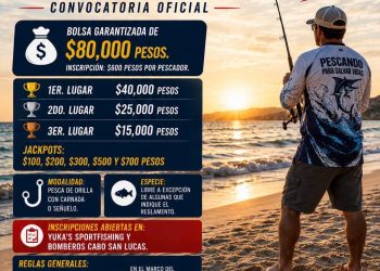 BOMBEROS DE CABO SAN LUCAS ANUNCIAN PRIMERA EDICIÓN DEL TORNEO DE ORILLA “ PESCANDO PARA SALVAR VIDAS”