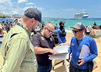 REFUERZA AYUNTAMIENTO DE LOS CABOS VIGILANCIA EN PLAYA EL MÉDANO