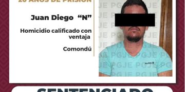 PGJE OBTIENE SENTENCIA DE 20 AÑOS DE PRISIÓN POR HOMICIDIO CALIFICADO CON VENTAJA EN COMONDÚ
