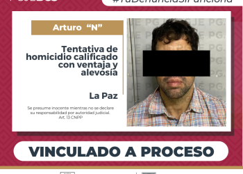 OBTIENE PGJE VINCULACIÓN A PROCESO CONTRA IMPUTADO POR TENTATIVA DE HOMICIDIO CALIFICADO EN LA PAZ
