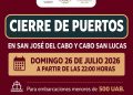 ANUNCIAN CIERRE DE PUERTO EN LOS CABOS A PARTIR DE LAS 22:00 HORAS POR EFECTOS DEL HURACÁN GENEVIEVE