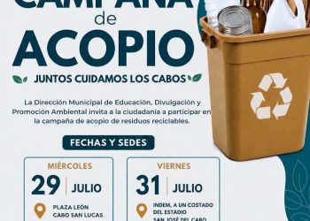 INVITA ECOLOGÍA DE LOS CABOS A PARTICIPAR EN CAMPAÑA DE ACOPIO DE RESIDUOS RECICLABLES