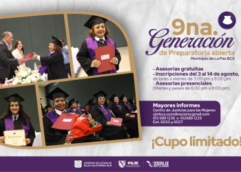 LANZA PGJE CONVOCATORIA DE PREPARATORIA ABIERTA PARA MUJERES EN LA PAZ