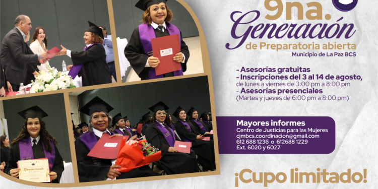 LANZA PGJE CONVOCATORIA DE PREPARATORIA ABIERTA PARA MUJERES EN LA PAZ