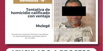 OBTIENE PGJE VINCULACIÓN A PROCESO CONTRA IMPUTADO POR TENTATIVA DE HOMICIDIO EN VILLA ALBERTO ALVARADO ARÁMBURO