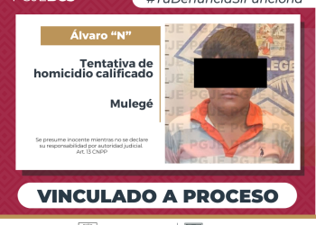 OBTIENE PGJE VINCULACIÓN A PROCESO CONTRA IMPUTADO POR TENTATIVA DE HOMICIDIO EN VIZCAÍNO