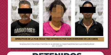 DETIENE PGJE A TRES PERSONAS Y ASEGURA MÁS DE 3 MIL DOSIS DE NARCÓTICOS EN OPERATIVOS REALIZADOS EN LOS CABOS