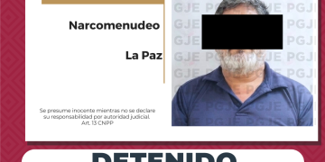 DETIENE PGJE A HOMBRE CON MÁS DE 4 MIL 700 DOSIS DE NARCÓTICOS EN LA PAZ