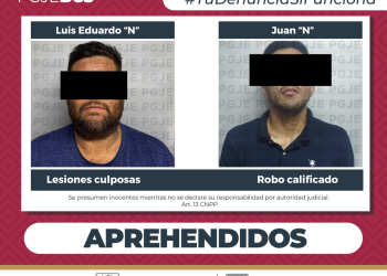 CUMPLIMENTA PGJE ÓRDENES DE APREHENSIÓN POR ROBO Y LESIONES EN LA PAZ