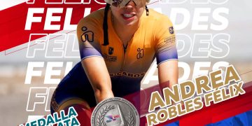 CICLISTA CABEÑA ANDREA ROBLES FÉLIX CONQUISTA MEDALLA DE PLATA PARA MÉXICO EN LOS JUEGOS CENTROAMERICANOS Y DEL CARIBE