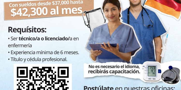 SERVICIO NACIONAL DE EMPLEO DE BCS OFRECE VACANTES DE ENFERMERÍA EN ALEMANIA